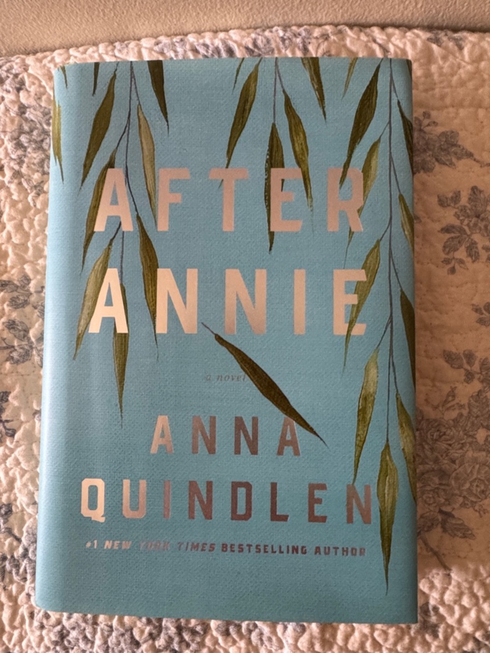 After Annie by Anna Quindlen - Blue Hardcover Novel like new